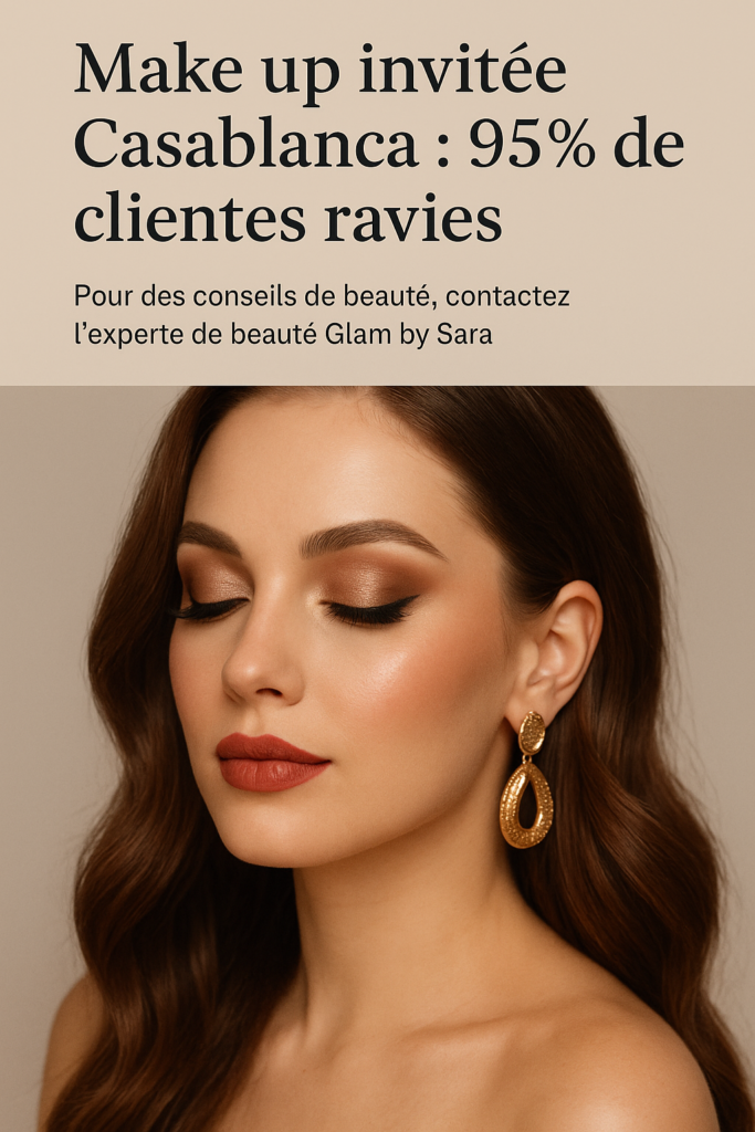 Make up invitée Casablanca : 95% de clientes ravies